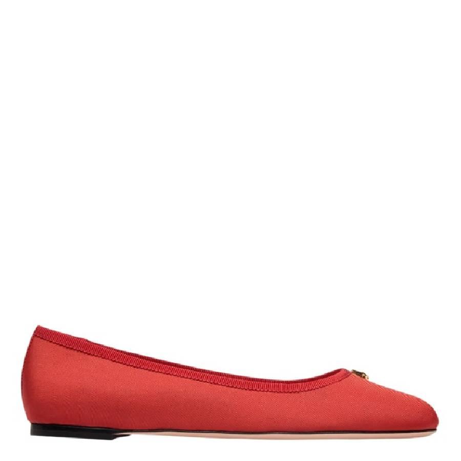 Bally Silk Faille Fabric Ballyrina Flats by BALLY