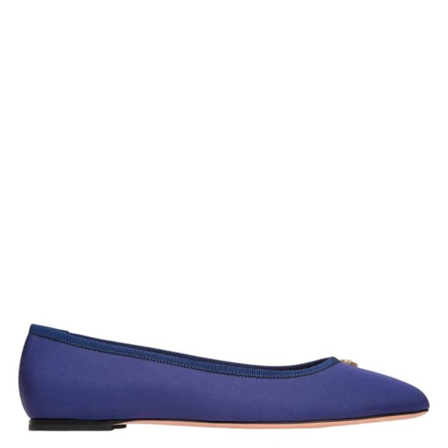 Bally Silk Faille Fabric Ballyrina Flats by BALLY