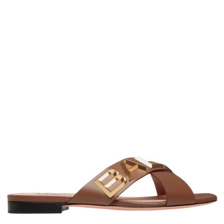 Bally Spell Leather Flat Slide Sandals by BALLY