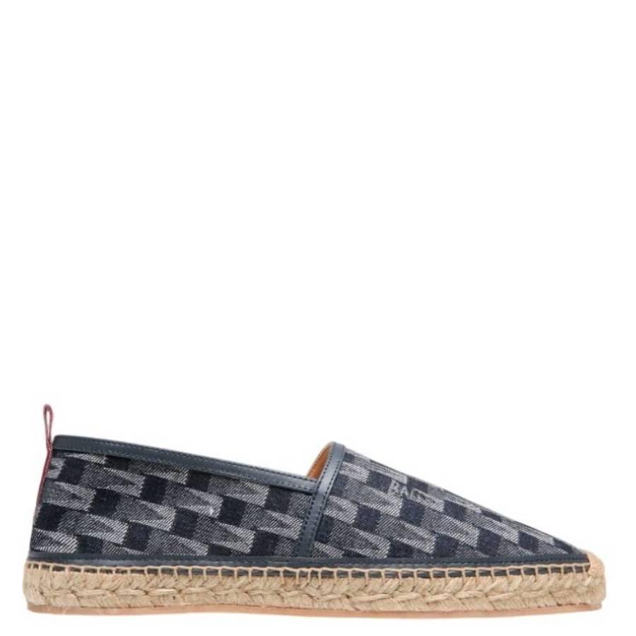 Bally Urdy Pennant Print Denim Espadrilles by BALLY
