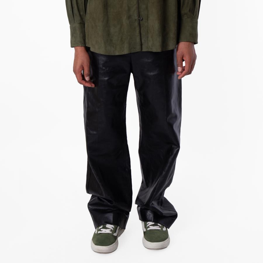 Bally Wide Leg Soft Leather Trousers by BALLY
