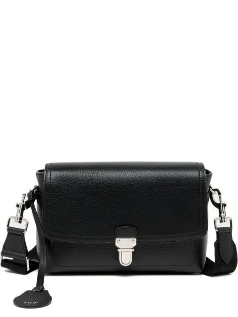 Capitol grained leather messenger bag by BALLY