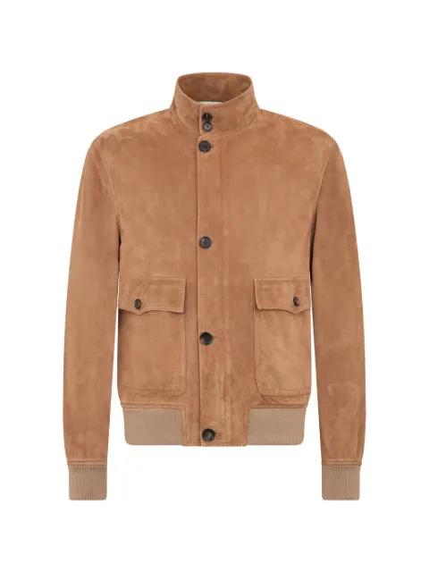 Harrington suede pocket bomber jacket by BALLY