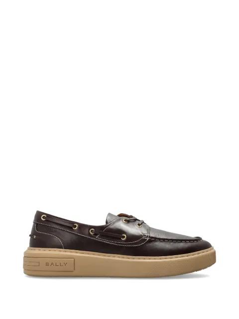 Lift leather contrast-stitched sneakers by BALLY