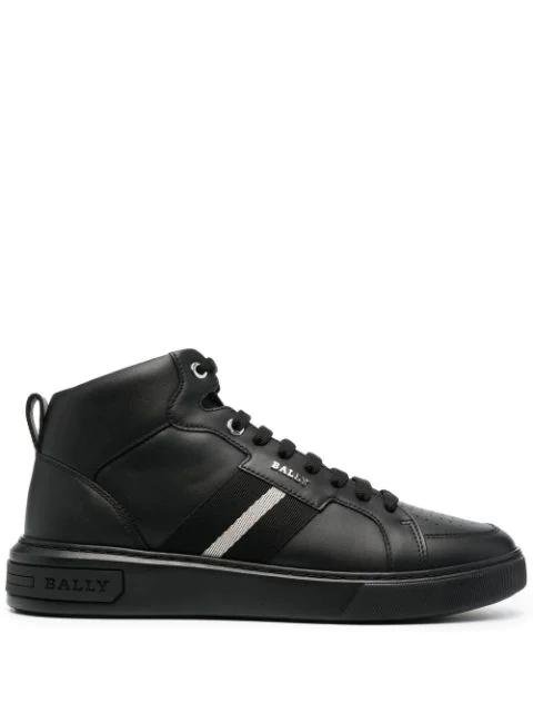 Myles high-top leather sneakers by BALLY
