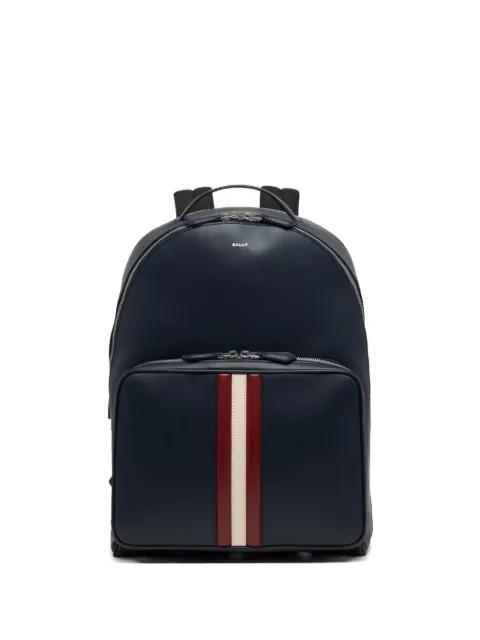 Mythos striped leather backpack by BALLY
