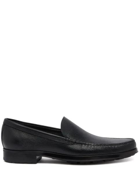 Odeny grained-leather loafers by BALLY