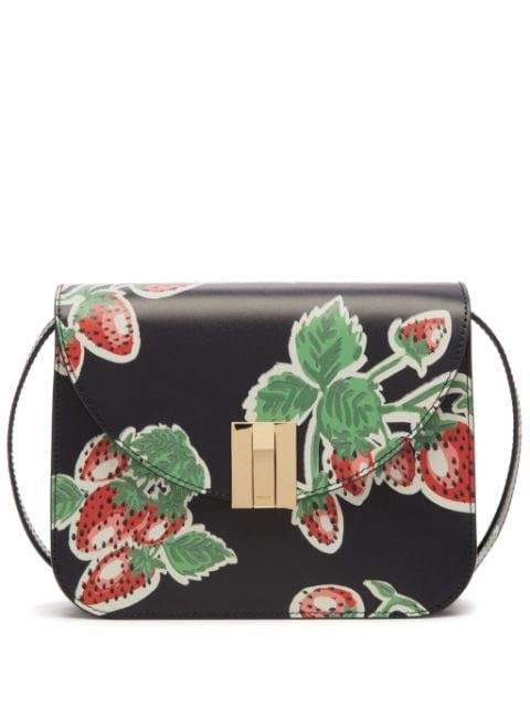 Ollam strawberry-print crossbody bag by BALLY