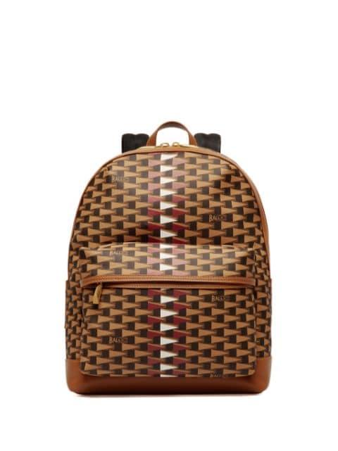 Pennant faux-leather backpack by BALLY