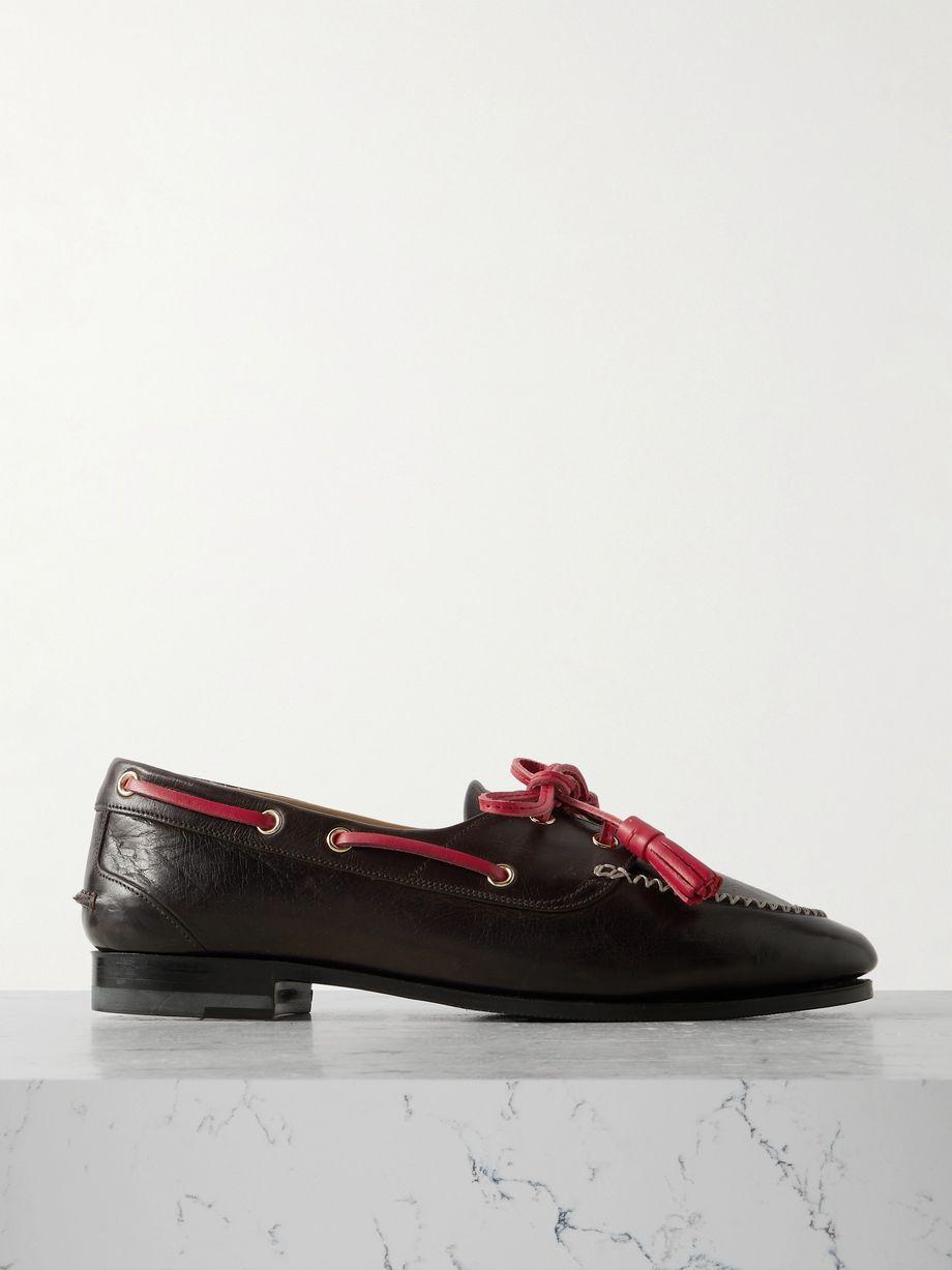 Tasseled leather loafers by BALLY