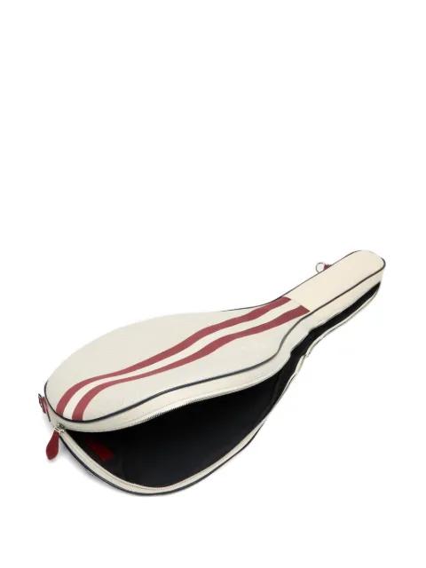 Tennis Collection striped racket case by BALLY