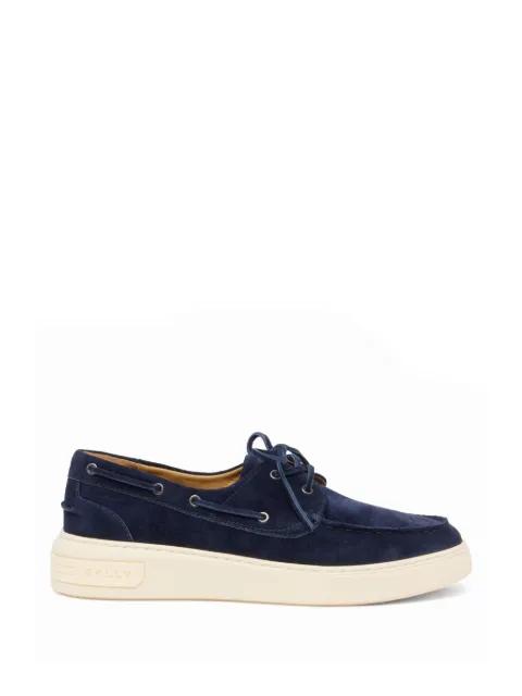 blue suede sneakers by BALLY