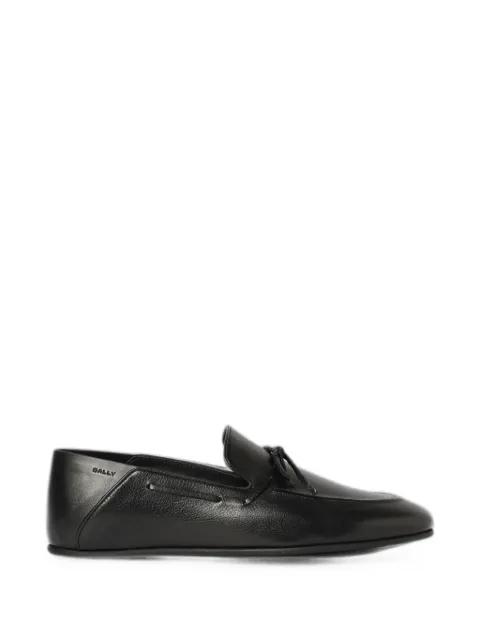 bow-detail leather loafers by BALLY