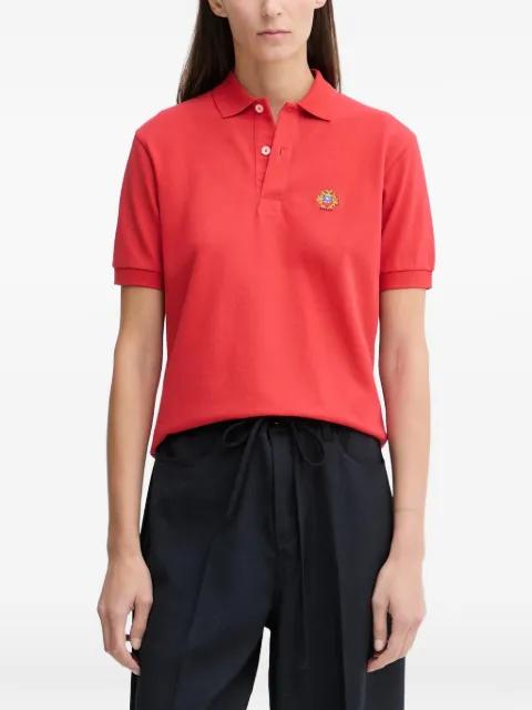 button embellished polo shirt by BALLY