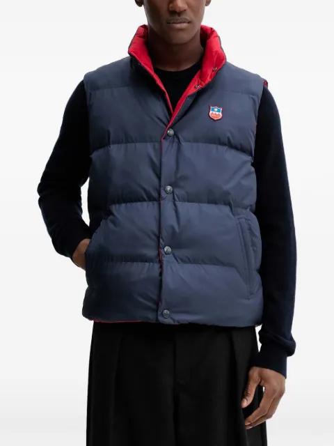 buttoned quilted reversible gilet by BALLY