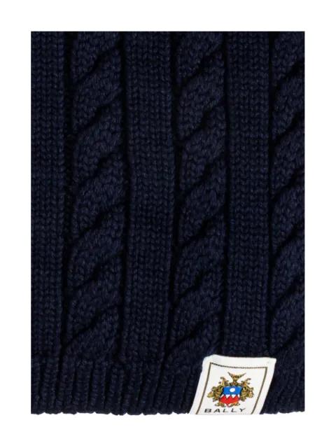 cable-knit scarf by BALLY