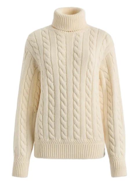 cable-knit turtleneck sweater by BALLY
