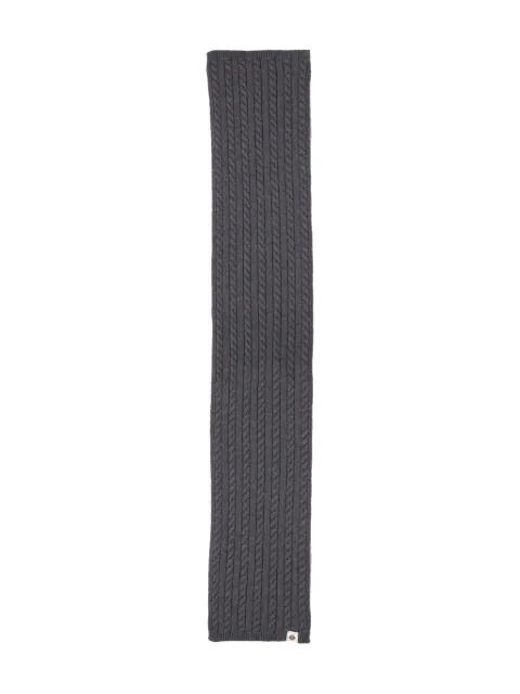 cable-knit wool scarf by BALLY