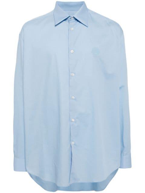 classic collar curved hem shirt by BALLY