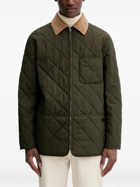 corduroy-collar quilted Jacket by BALLY