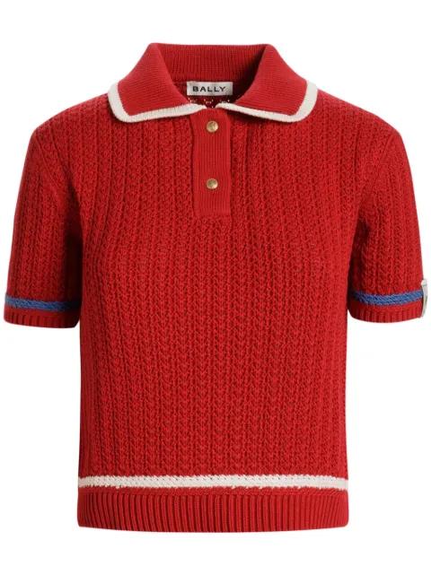 cotton polo top by BALLY