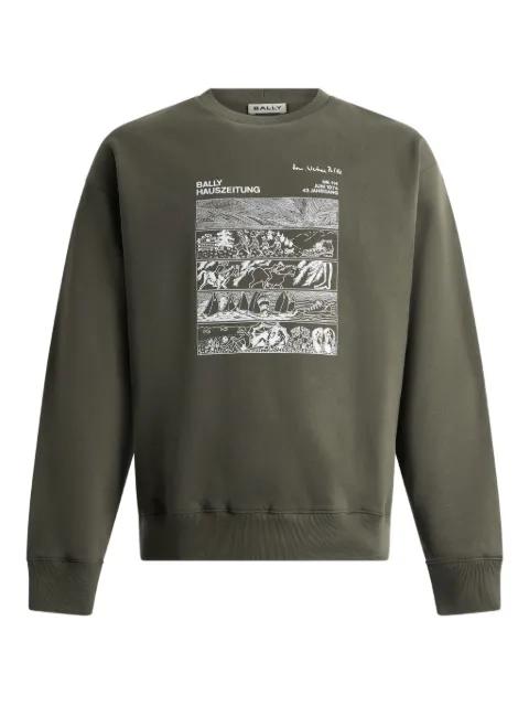 embroidered graphic sweatshirt by BALLY