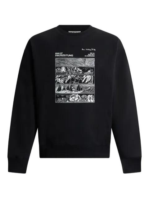 embroidered graphic sweatshirt by BALLY