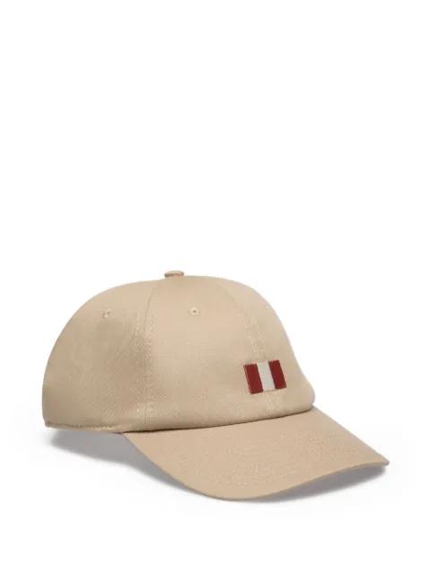 flag-embroidered baseball cap by BALLY