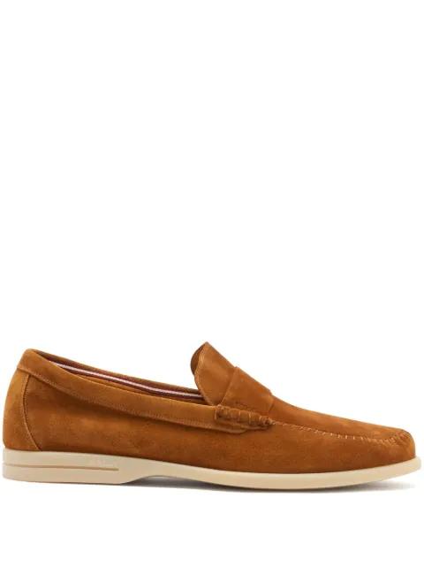 gathered stitching switz moc loafers by BALLY