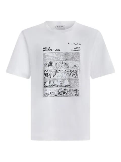 graphic-print T-shirt by BALLY