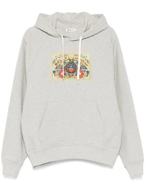 graphic-print hoodie by BALLY