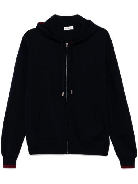 knitted hoodied jacket by BALLY