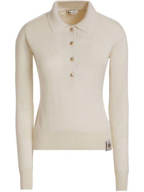 knitted polo shirt by BALLY