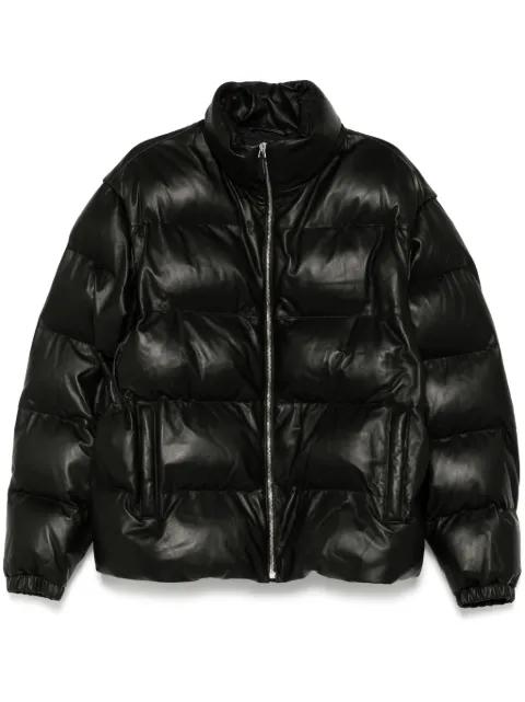 leather 2-in-1 padded jacket by BALLY