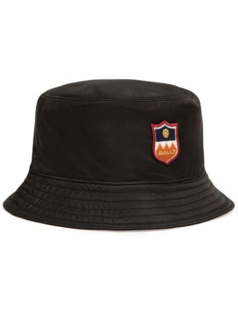 logo-appliqué bucket hat by BALLY