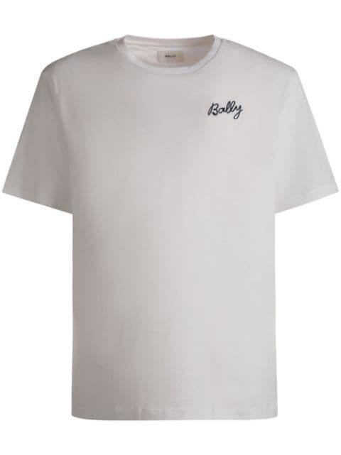 logo-embroidered organic cotton T-shirt by BALLY