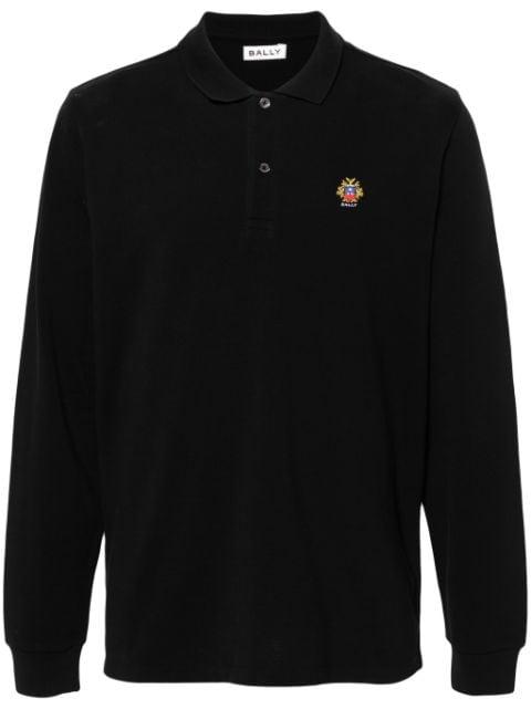 logo-embroidered organic cotton polo shirt by BALLY