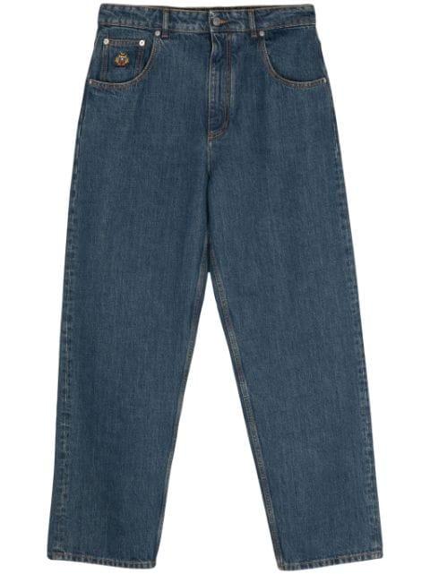 logo-embroidered tapered jeans by BALLY