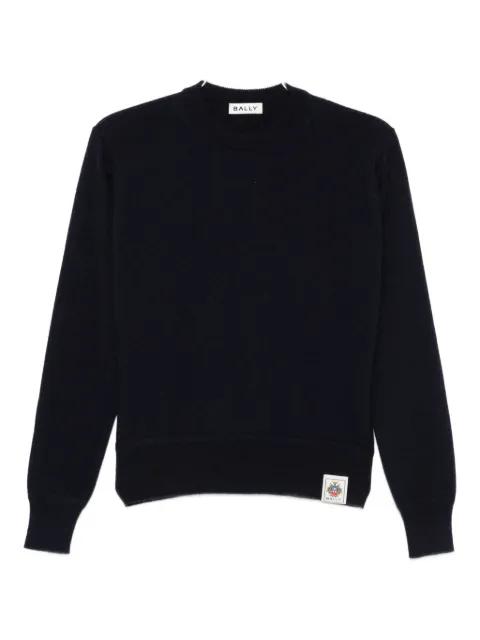 logo-patch cashmere sweater by BALLY