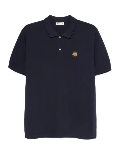 logo-patch polo shirt by BALLY