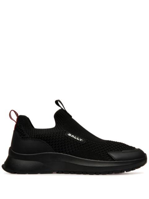 logo-plaque slip-on sneakers by BALLY