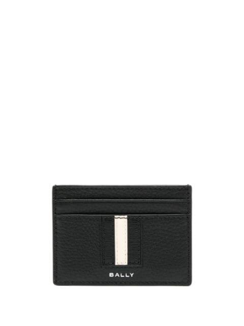 logo-print leather cardholder by BALLY