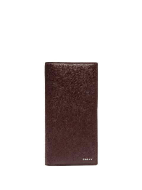 logo-print leather wallet by BALLY