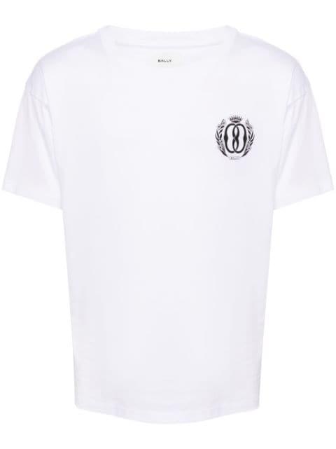logo-print organic cotton T-shirt by BALLY