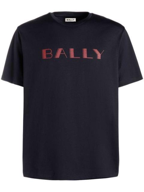 logo-print organic-cotton T-shirt by BALLY