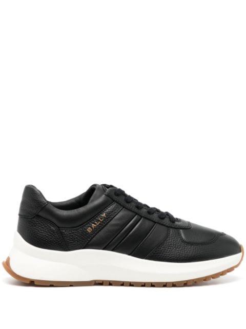 logo-print panelled sneakers by BALLY