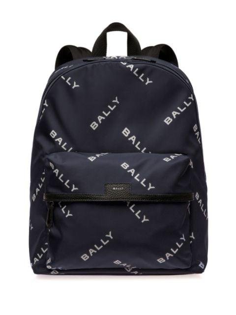 logo-print scuba backpack by BALLY