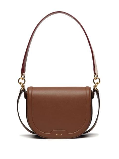 logo-stamp leather shoulder bag by BALLY