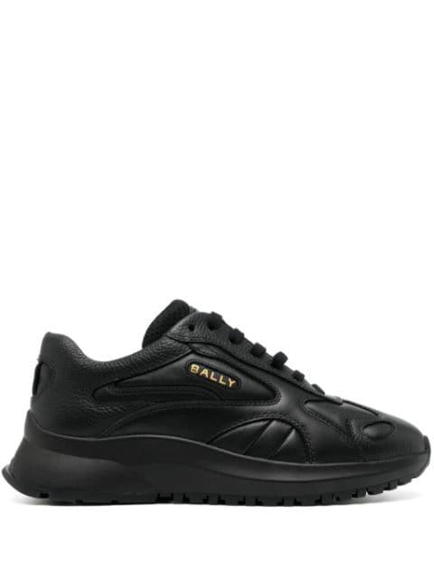 panelled leather sneakers by BALLY