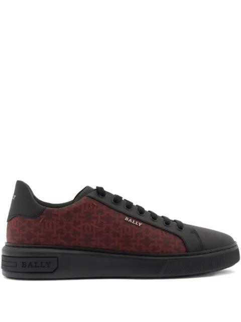 printed miky leather sneakers by BALLY